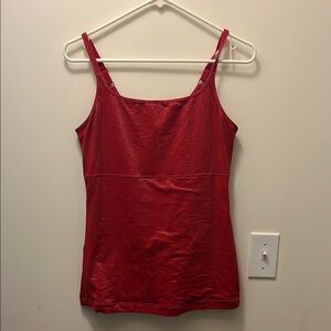 Flexsees by maiden form sparkly red Women's Camisole Top size XL